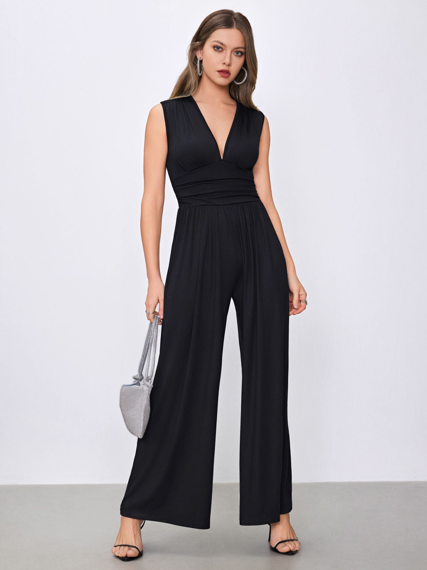 Jumpsuit met V-hals