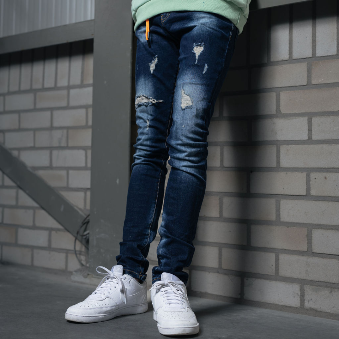 Skinny jeans heren Ballin donker blauw