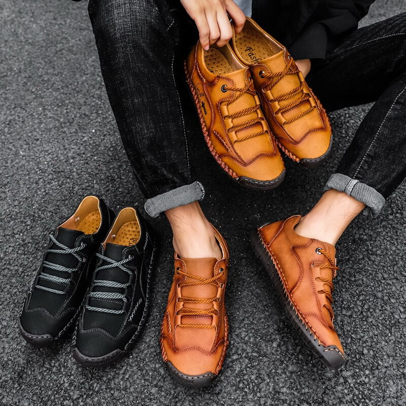 Nieuwe herenschoenen | Leren loafers - handgemaakt
