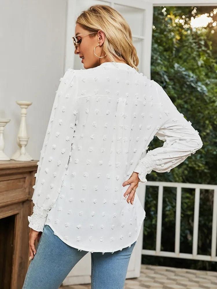 CELESTE™ | ELEGANTE V - HALS BLOUSE