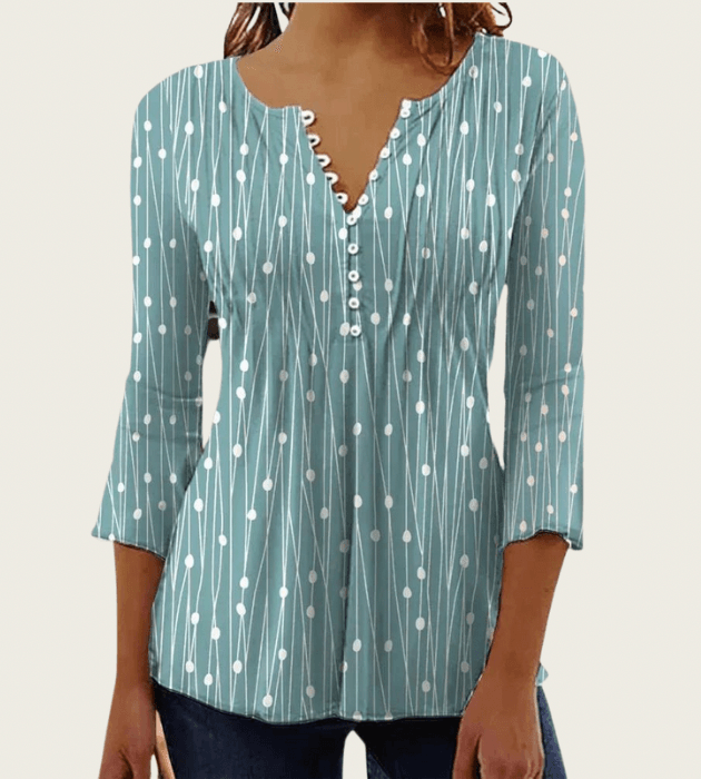 Lina™ | Elegante v - hals blouse